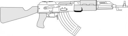 clip art de pistola automática