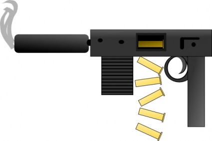 Pistol otomatis clip art