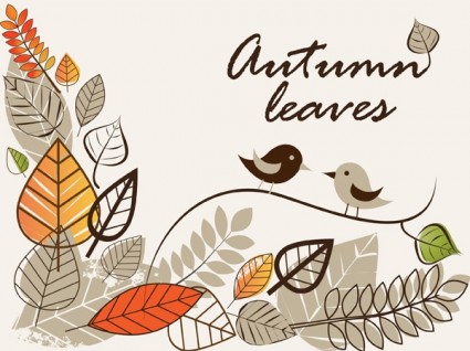 الخريف القصاصة الفنية من الرسوم التوضيحية