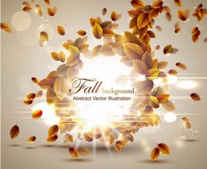 Autumn Leaves Vector Graphic Design