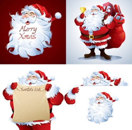 avatar fumetto vettoriale di Babbo Natale