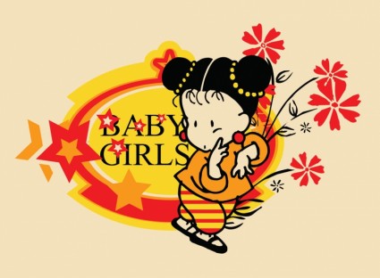 Baby girl вектор