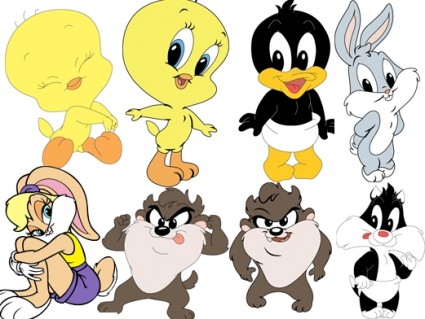 Baby Looney tunes Baby looney Tunes Cartoon Zeichen Vektor