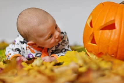 bebé en halloween