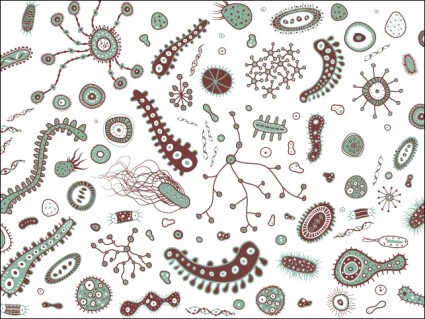 bakterie i wirusy wektor