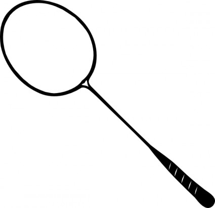 clipart de badminton raquette