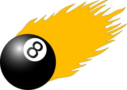 Ball mit Flammen-ClipArt