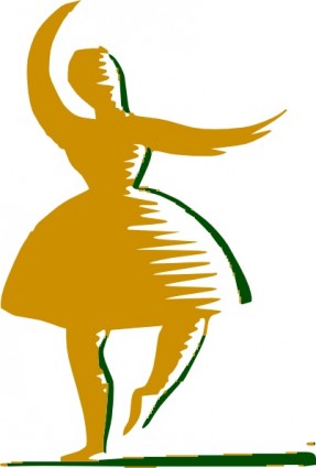 ClipArt con simbolo danza ballerina