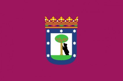 Bandera de la ciudad de madrid clipart