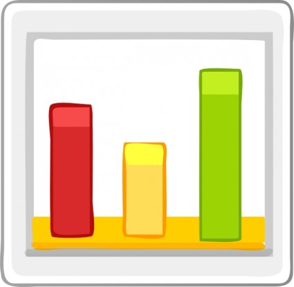 Bar grafik statistik clip art