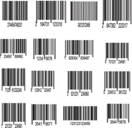 Barcode-Etikett-Vektor