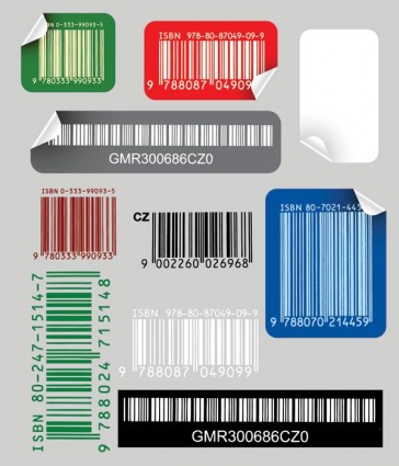 Barcode-Aufkleber-Vektor