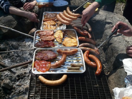 viande de cheminée barbecue