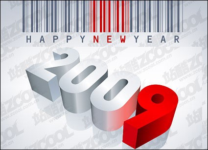 Barcode frohes neues Jahr