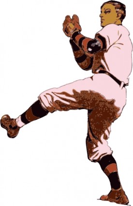 bisbol pitcher clip art
