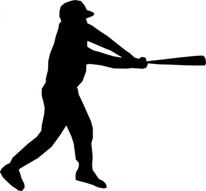 silhouette de joueur de base-ball