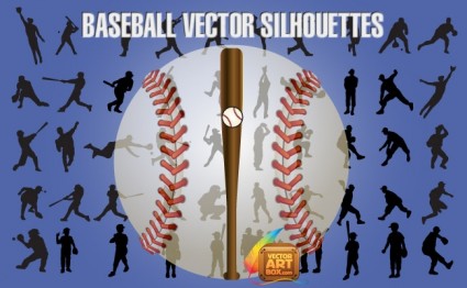 Baseball Vector Silhouettes