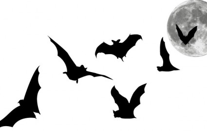 morcegos e lua cheia