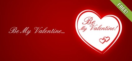 werden Sie meine Valentinstag-kostenlose druckbare Grußkarten-Vorlage