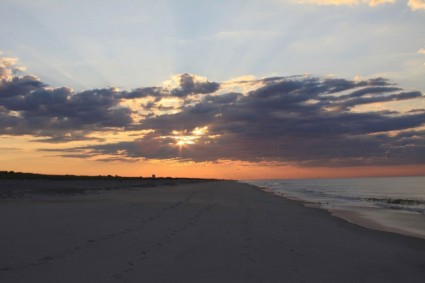 黎明的海滩