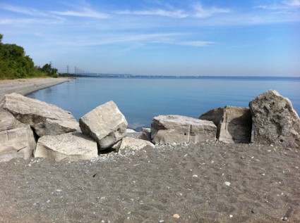 海灘岩石水
