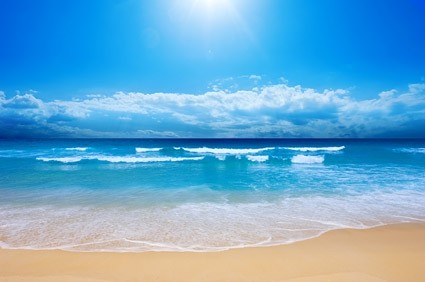 красивый пляж Фото