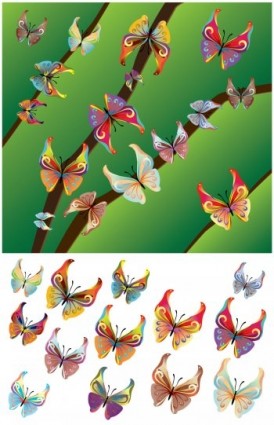 美しい蝶デザイン蝶のベクトルの adobe イラストレーターをベクトルします。