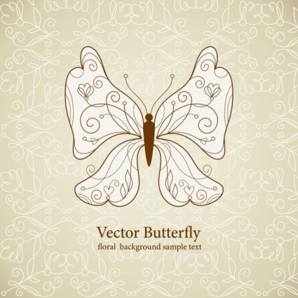 vector modello bella farfalla
