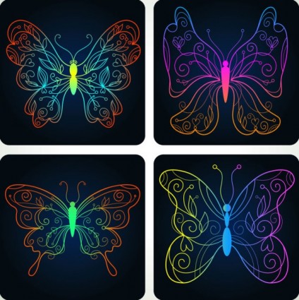 Beautiful Butterfly Pattern Vector