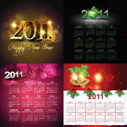 Beautiful Calendar Template Vector-vector Misc-free Vector Free Download