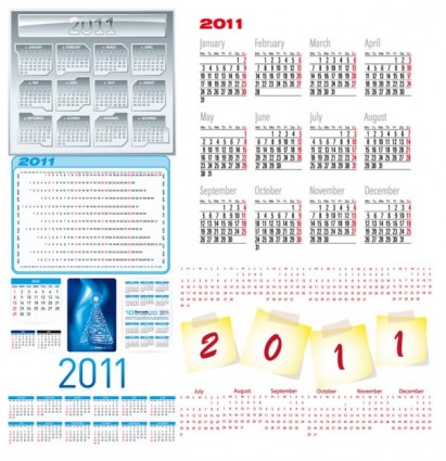 Beautiful Calendar Template Vector