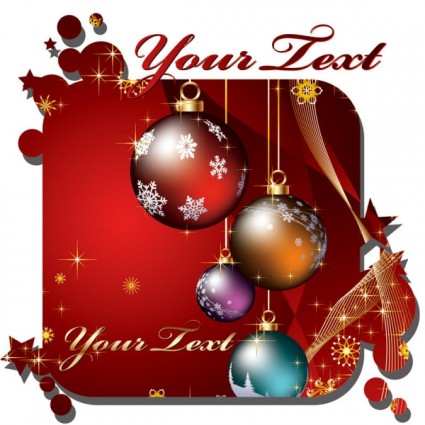 kartu Natal yang indah vektor