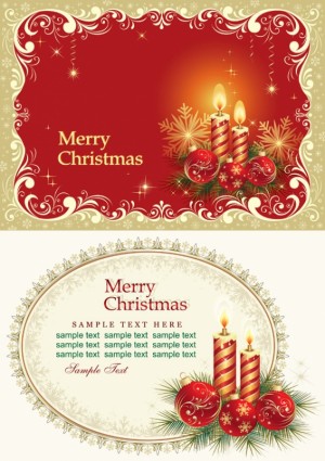 красивые рождественские открытки вектор