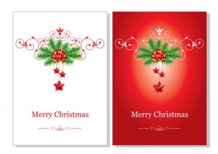 Bellissime cartoline di Natale vettoriali