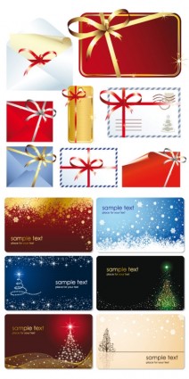 بطاقات عيد الميلاد جميلة مع ناقل مغلفات