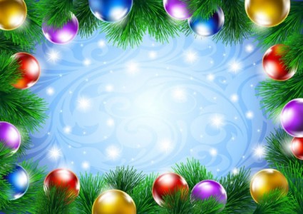 indah Natal Dekorasi latar belakang vektor