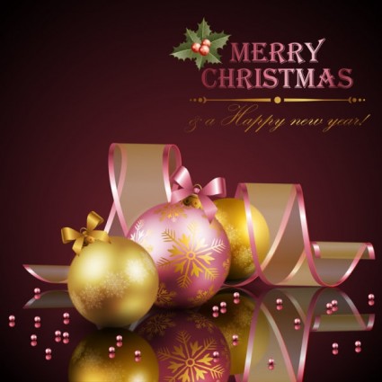 unsur-unsur dekorasi Natal yang indah vektor