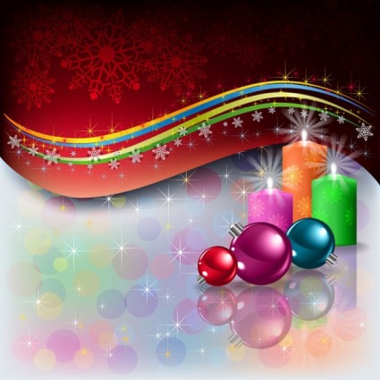 unsur-unsur dekorasi Natal yang indah vektor