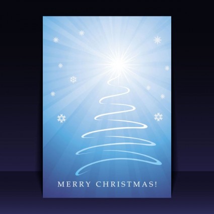 folletos de Navidad hermosa vector