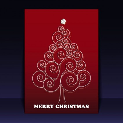 красивые рождественские листовки вектор