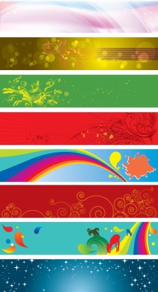 Beautiful Floral Background Vector Banner