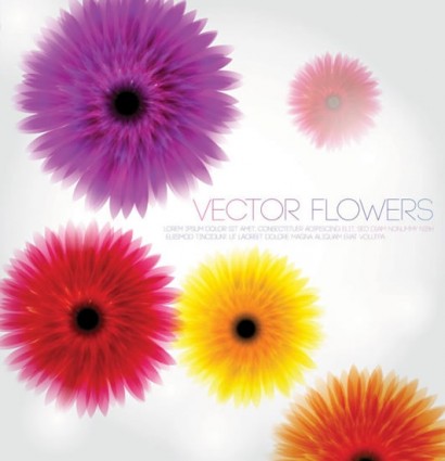 bunga-bunga indah latar belakang vektor