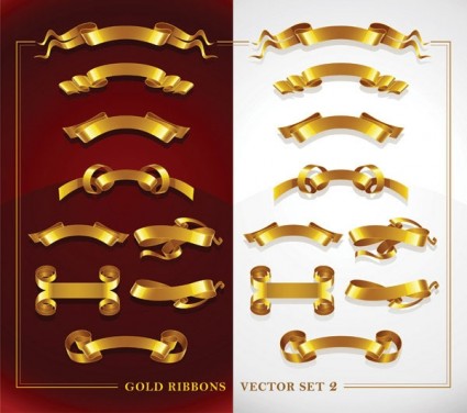 schöne gold Ribbon-ClipArt