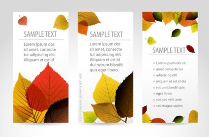 Beautiful Maple Leaf Bookmark Vector