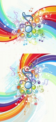 Beautiful Music Pattern Background Vector