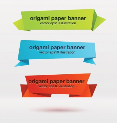 Beautiful Origami Decorative Graphics Vector