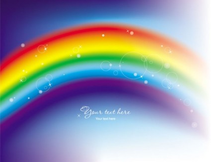 美しい虹の交響曲のベクトル