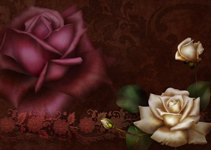 美しいバラの花の psd ファイル