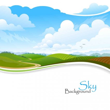 Beautiful Scenery Vector Background0004