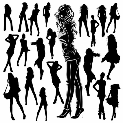 Beautiful Silhouettes Vector